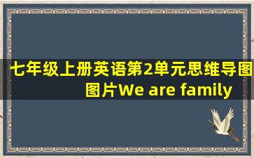 七年级上册英语第2单元思维导图图片We are family